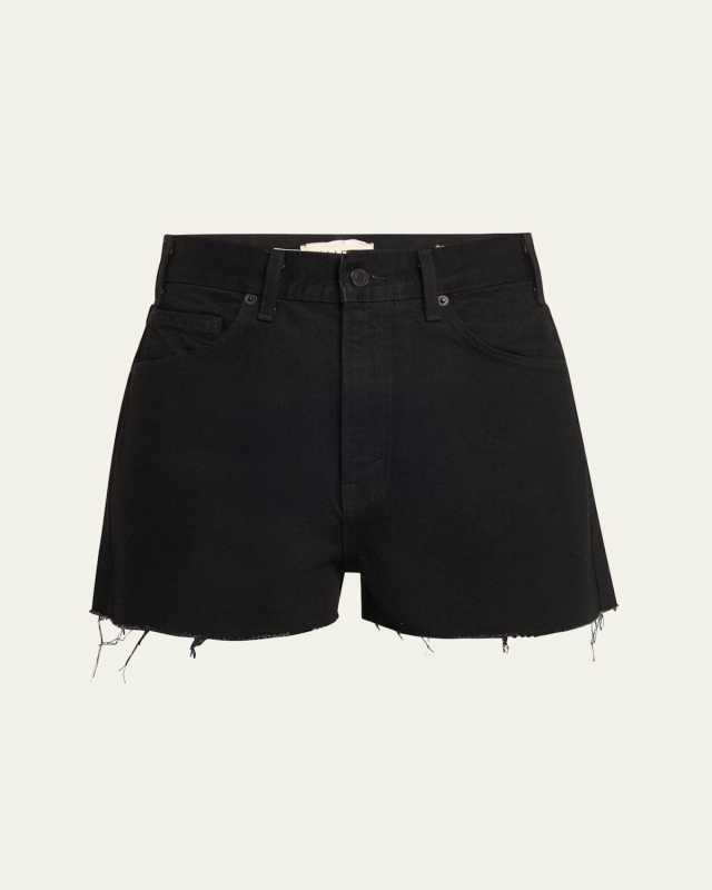 Cobain Frayed Denim Shorts